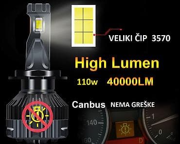 spone na autu: H7 LED ULTRA PRO CANBUS sijalice za farove - Snaga: 55 W po sijalici — 4