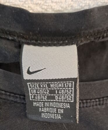 džemper i košulja: Nike, L (EU 40), Pamuk, bоја - Crna — 3