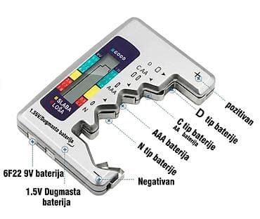 kucni aparat za sladoled: Nov tester za baterije. Pogodan za ugljenične, cink, alkalne i punjive — 3