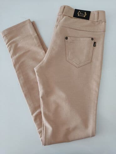 push up helanke new yorker: Lagane letnje pantalone kao helanke sa elastinom, krem boja je u — 1