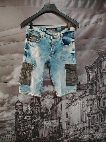 Muške teksas bermude Mario Morato Jeans - Model: kratke farmerke sa