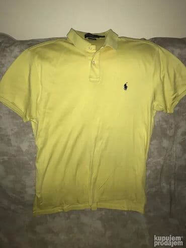 intimissimi majice: Original Ralph Lauren majica M 100% cotton Zuta boja sa crvenim znakom — 4