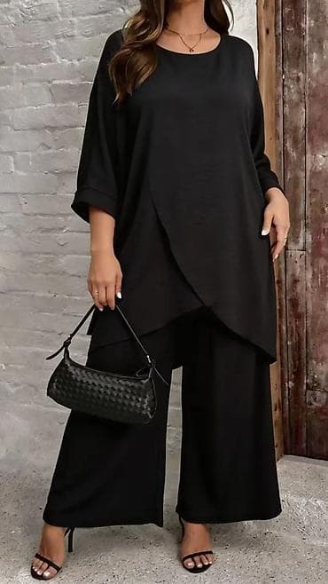letnje torbe: Ženski komplet – asimetrična tunika + široke pantalone - Dizajn — 7