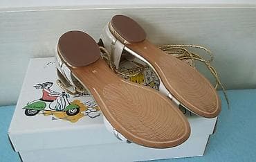 ugg torba: SANDALICE br 36 Potpuno nove, predivne. Bela boja sa zlatnastim — 6