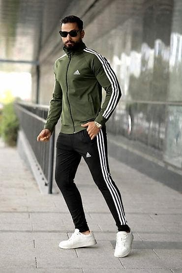 Trenerke: Trenerka Adidas, bоја - Maslinasto zelena — 1