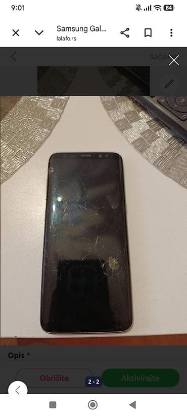 jysk postolje za laptop: Samsung Galaxy S8 (SM-G950) - Ekran 5.8", Super AMOLED, 1440x2960 px — 1
