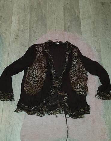 muske kosulje springfield: Ženska lagana kimono/bolero bluza sa animal print detaljima. Boja — 5