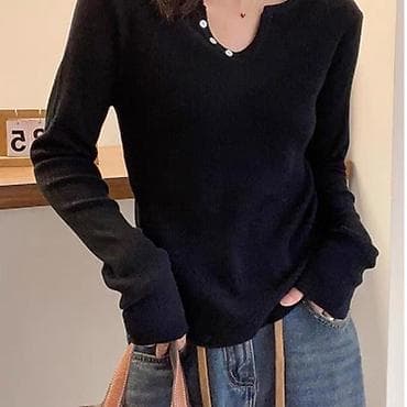 puma disk: Ženski rebrasti džemper s dugim rukavima - Materijal: meka, elastična — 3