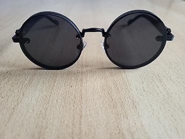 haljine za maturu piramida: Okrugle sunčane naočare – retro/steampunk stil - Tamno siva/crna — 2