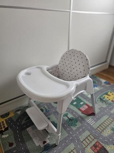 deciji ormar: Visoka stolica za hranjenje bebe/decu - Stabilna konstrukcija sa — 3