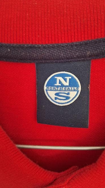 the north face kačket: Majica North Sails muška crvena na kragnicu - Brend: North Sails — 4