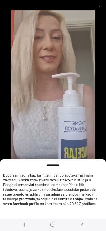 set sminke u koferu: Micelarna voda za čišćenje lica sa pumpicom. Namenjena je za — 1