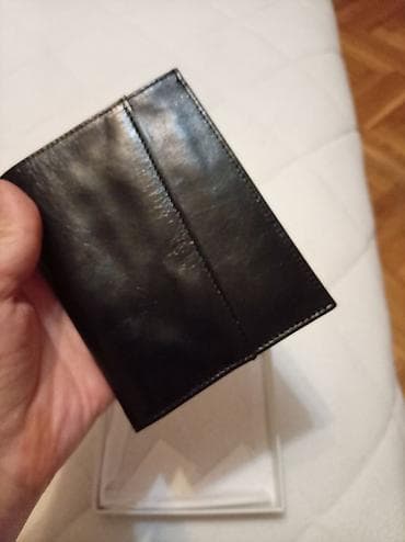 mona zenski novcanici srbija: Muški kožni novčanik – crna klasična varijanta - Materijal: prirodna — 3