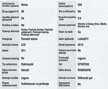 usb c kabl magnetni: Na prodaju potpuno nov, neotpakovan pametni sat Q11 (Laxasfit) u — 7