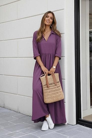 razne stvari na prodaju: Haljina mešavina viskoze i pamuka🌿
SM LXL 2XL 3XL
2100 (na paket) — 3
