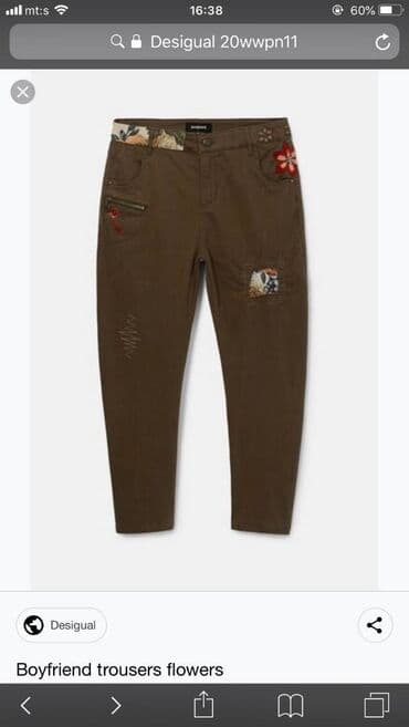push up pantalone: Original Desigual moderne farmerke sa vezenim zakrpama i drugim — 6