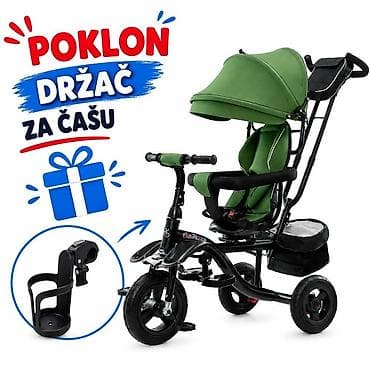 šlauf sa krovom: Tricikl sa rotirajucim sedištem (art 419) + poklon Drzač čaše - 10500 — 2