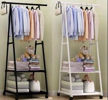 dvokrilni ormar sa policama: 3u1 Pokretni stalak – štender čiviluk sa policama i točkićima 2500din — 1