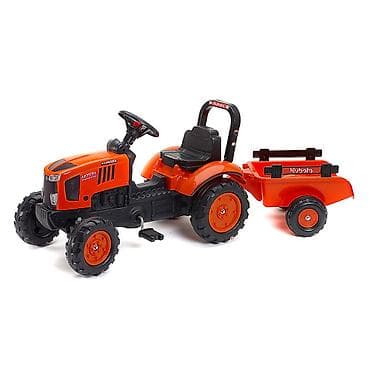 lak za nokte za decu: Traktor Kubota na pedale sa prikolicom – za decu uzrasta 2–5 godina — 1