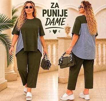 reserved kompleti: 06. MODA ZA PUNIJE DAME 🤍💙 Lep kroj, udoban materijal i mnogo — 1