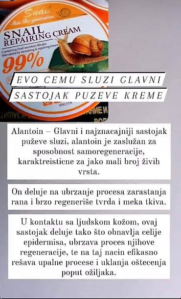 Beauty & Care: Akcija 450 dinara Snail Repairing Cream – krema za regeneraciju kože — 3