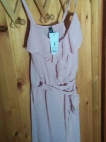 svečane tunike za svadbu: Moda One size, bоја - Roze, Večernji, maturski, Na bretele — 3
