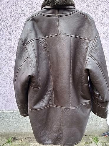 Sportswear: Muški kožni kaput od jagnjeće kože (shearling) - Materijal: prirodna — 3