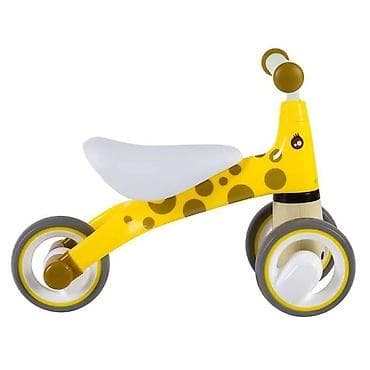 bicikle sa pomocnim tockovima: ECOTOYS Bicikl guralica „Žirafa” – LB1603 YELLOW-250 - Dizajn: žuta — 3