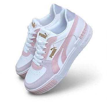 obuca na platformu: Puma patike u nežnoj belo-roze kombinaciji, sa prepoznatljivim — 1
