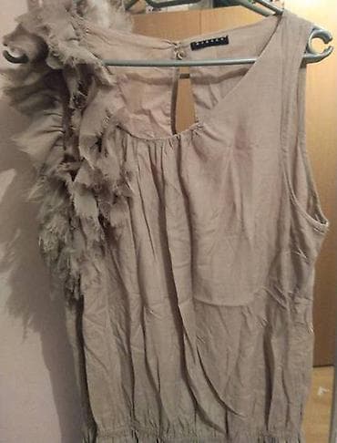 subare prodaja: Sisley krem/braon haljina. L velicina. Duzina 94cm. Dva puta nosena — 2