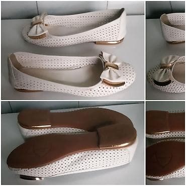 zenske mokasine broj 42: Scarpe di Strada – bele baletanke - Model: klasične baletanke sa — 2