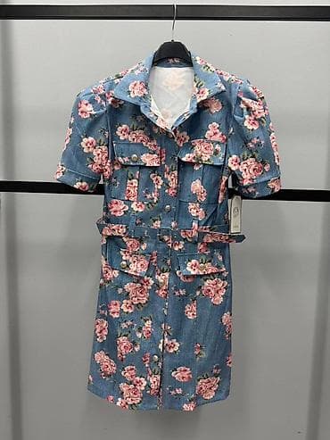 Haljine: ✅Džins mini haljina s cvetnim printom
✅3100 din — 3