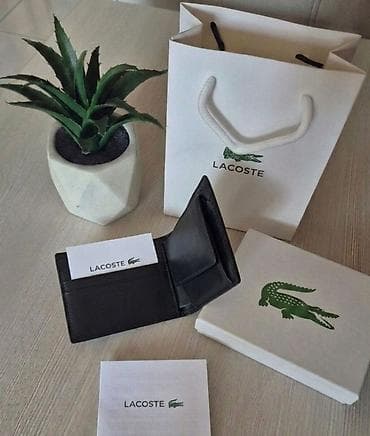 iqos saveti: Lacoste muški novčanik - Materijal: crna prirodna koža sa glatkom — 3