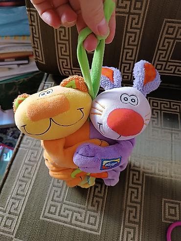 aksa ogradica za krevetac: Playgro viseća igračka za kolica/krevetac – plišana gusenica sa — 1