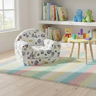 ccc decije papuce: Dečija fotelja na rasklapanje. Meki naslonjač za mališane sa motivima — 3