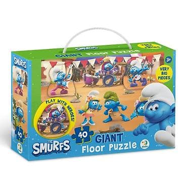 kostur igracka: PODNE PUZZLE THE SMURFS 40PCS Velike podne puzzle sa motivom — 1