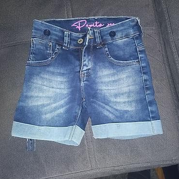 guess majice za decu: Dečiji teksas komplet – farmerke, tregerke i šorts - Plave uske — 4