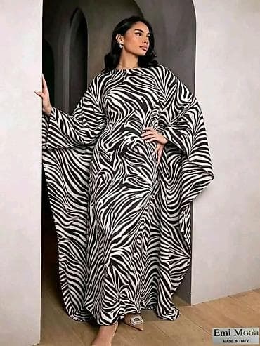 sirena haljina: Kaftan haljina sa animal printom – Emi Moda, Made in Italy. - Duga — 3