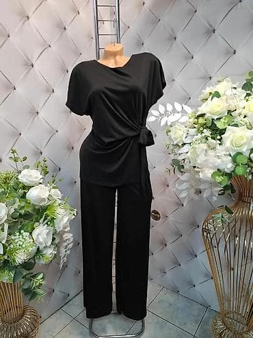 Overalls: Ženski komplet – bluzica i široke pantalone - Model: dvodelni komplet — 2