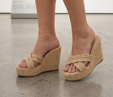 labrador shoes zemun: Ženske platforme na punu petu – espadrile - Model: klompa/sabota sa — 1