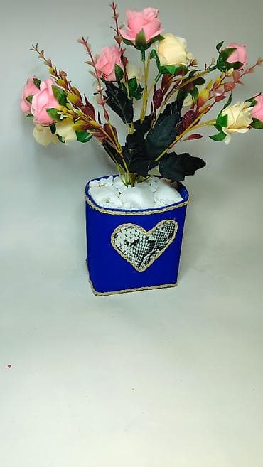 Prehrambeni proizvodi: Dekorativna aranžmana od veštačkog cveća u saksiji - Aranžman sa — 4