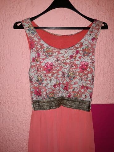 haljine secene ispod grudi: M (EU 38), color - Pink, Evening, With the straps — 2