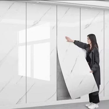 Home Decor: Samolepljive dekorativne folije u rolnama – efekat mermera i bele — 5