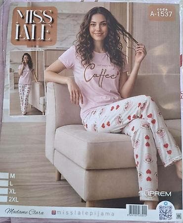 muške pidžame veliki brojevi: L, M, XL, bоја - Roze — 2