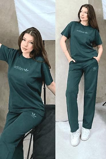 donji deo pidzame: Adidas komplet majica i donji deo trenerke NOVO Novo Pamuk Veličine m — 4