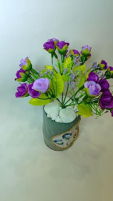 Prehrambeni proizvodi: Dekorativni aranžman – veštačko cveće u ukrasnoj saksiji - Aranžman — 6