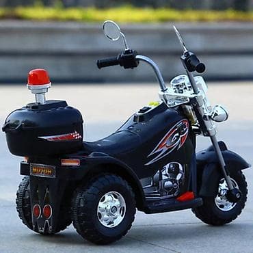 automobili za decu na akumulator: Motor na akumulator Delfino Police Crni (šifra: DEL-995-BLCK-230) — 2
