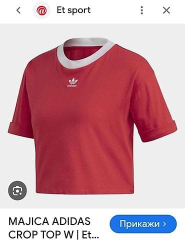 guess torbice cena: Ženska majica adidas CROP TOP - Kroj: kratka (crop), ravnog pada — 1