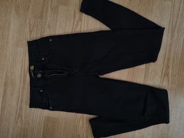 lidl lanene pantalone: Crne ženske farmerke uskog kroja sa pet džepova. Farmerke imaju — 1