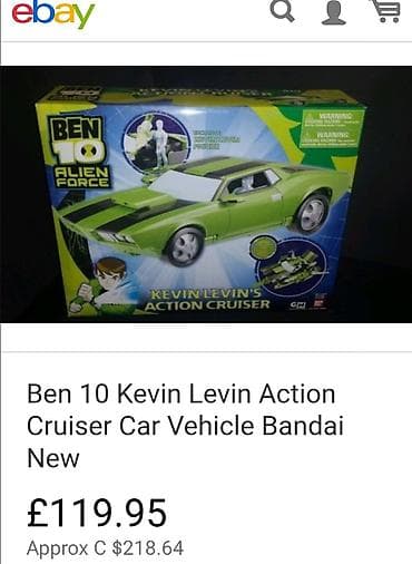 original patike: Auto ben 10. Original! Rasklapa se ben ten kevin levin car vehicle — 4